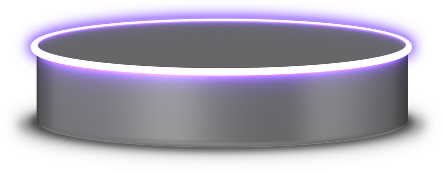 podium stage with purple neon for product