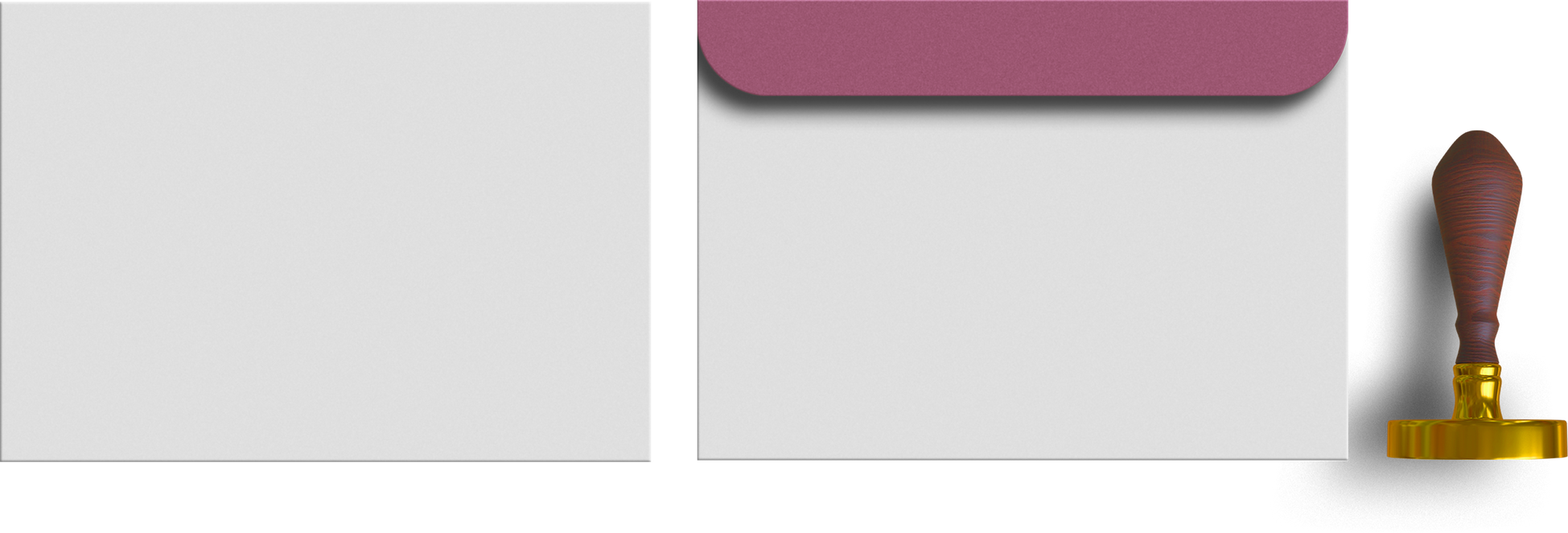 Minimal envelope stationery mockup
